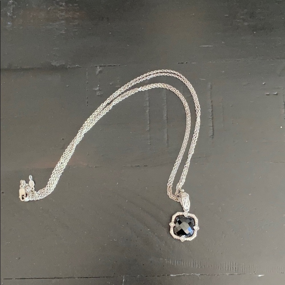 Leslie Greene silver and Onyx necklace